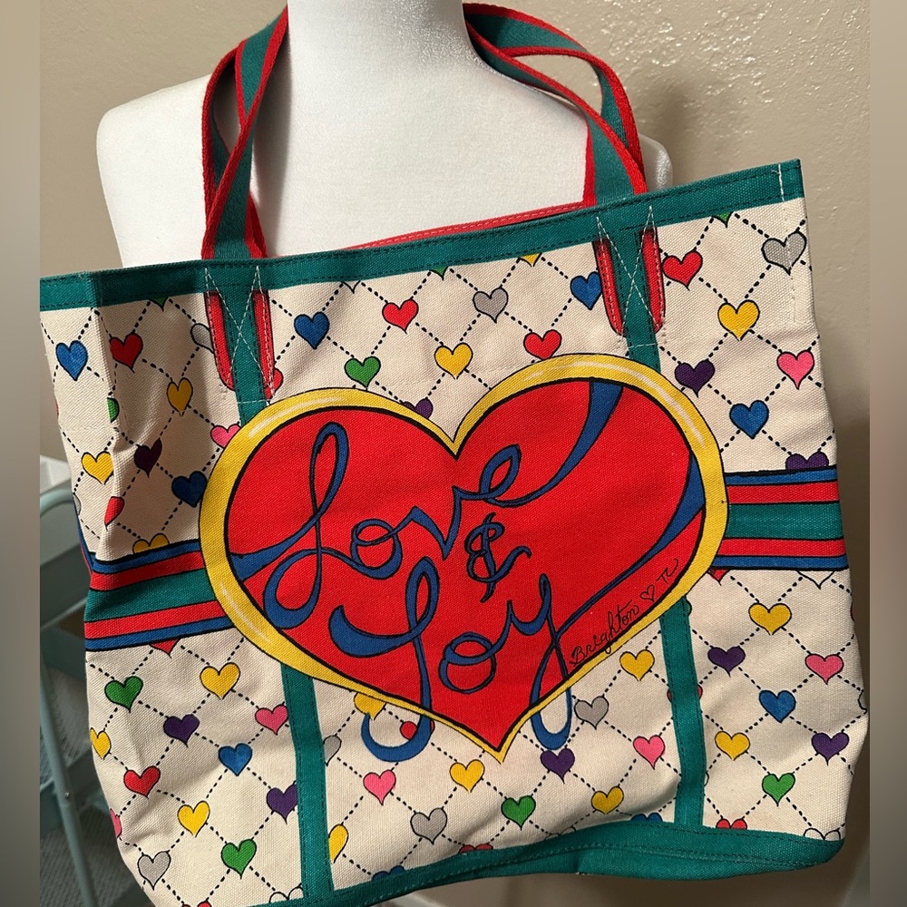 Brighton Love & Joy Christmas Tote Bag with Elf on the Shelf